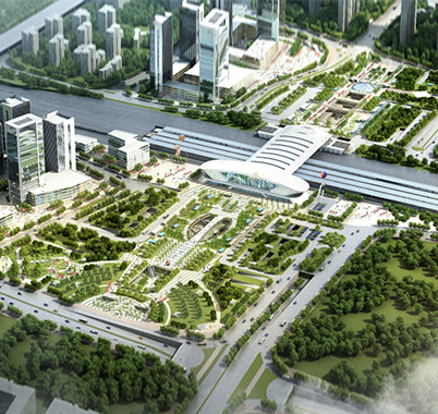 武漢光谷火車站東、西廣場(chǎng)土建工程