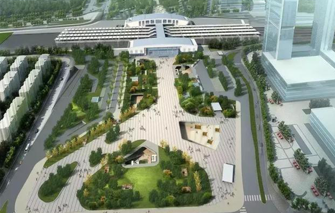 武漢光谷火車站東、西廣場(chǎng)土建工程